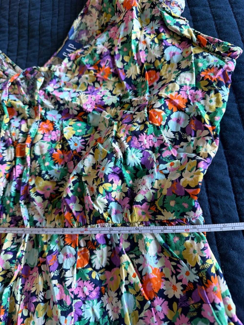 GAP Floral Ruffle Midi Dress in Multicolor - Picture 11 of 11